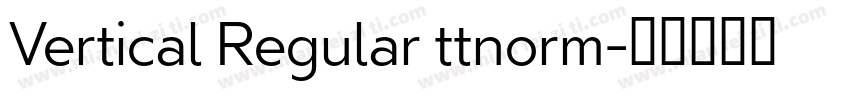 Vertical Regular ttnorm字体转换